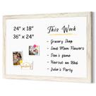 Quadro Branco Apagável 4 THOUGHT 61 x 46 cm Magnético com Moldura de Madeira Quadro Branco Apagável 4 THOUGHT 61 x 46 cm Magnético com Moldura de Madeira