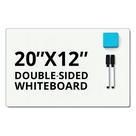 Quadro Branco Apagável 51 x 30 cm דוpla Face com Marcadores Quadro Branco Apagável 51 x 30 cm דוpla Face com Marcadores