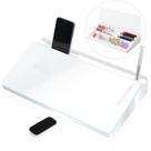 Quadro branco de mesa, placa apagável a seco, vidro com acessórios