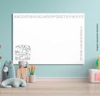 Quadro Branco infantil Para Colorir Comidas Fofas 49x69cm
