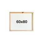 Quadro Branco Lousa 60X80cm De Parede Moldura Madeira Escrever Anotações Atividades Planejamento