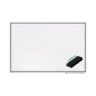 Quadro Branco Lousa De Parede Moldura Aluminio 90x60 Com Apagador