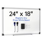 Quadro Branco Magnético VUSIGN 24x18 cm com Moldura e Acessórios