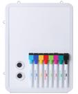 Quadro branco Mr. Pen Dry Erase 12,5 x 9,5 cm com 8 marcadores e 2 ímãs Quadro branco Mr. Pen Dry Erase 12,5 x 9,5 cm com 8 marcadores e 2 ímãs