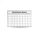 Quadro Branco Planejamento Mensal Alumínio Organização 90x60