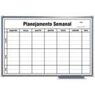Quadro branco planejamento semana 60x40 aluminio -souza Quadro branco planejamento semana 60x40 aluminio -souza
