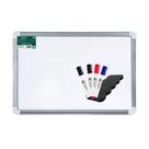 Quadro Branco Standard 90X60 Moldura MDF Aluminizado + 4Can 1Apg Quadro Branco Standard 90X60 Moldura MDF Aluminizado + 4Can 1Apg