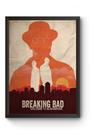 Quadro Breaking Bad Minimalista Poster Moldurado