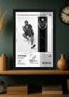 Quadro Bruno Mars 24K Magic (Black&white) Com Vidro Tamanho:21cm x 30cm (A4)