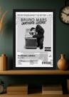 Quadro Bruno Mars Unorthodox Jukebox (Black&white) Com Vidro Tamanho:21cm x 30cm (A4)