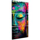 Quadro Buda Colorido Decorativo para Sala Budismo Quarto