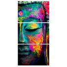 Quadro Buda Colorido Decorativo para Sala Budismo Quarto