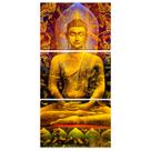 Quadro Buda Dourado Sala Budismo Parede Sala Moderno Quarto