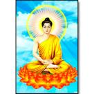 Quadro Buda Iluminado de Parede 29cm