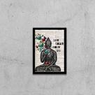 Quadro Buda Let That Shit Go 24x18cm - com vidro Quadro Buda Let That Shit Go 24x18cm - com vidro