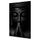 Quadro Buda Preto Branco Arte Espiritual Moderna Canva 60x40