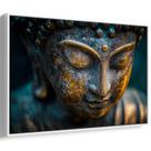 Quadro Buda - Serenidade Em Ouro e Bronze Antigo