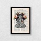 Quadro Buda Zen 45x34cm - com vidro Quadro Buda Zen 45x34cm - com vidro