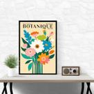 Quadro Buquê De Flores - Botanic 45x34cm - com vidro