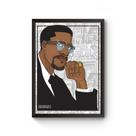 Quadro C Moldura E Vidro Malcolm X Black Panther Tamanho A3