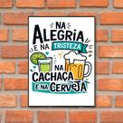 Quadro Cachaça Cerveja Boteco Bebidas Chopperia Bar 28x40cm
