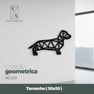 Quadro Cachorro Salsicha Geométrico G09