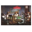 Quadro Cachorros Jogando Poker 60x40 Decorativo Moderno Sala Quadro Cachorros Jogando Poker 60x40 Decorativo Moderno Sala