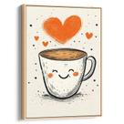 Quadro Café dos Sorrisos e Amores Quentes