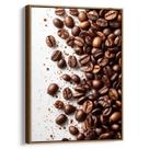 Quadro Café em Grãos que Dançam na Pureza