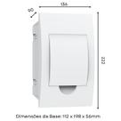 Quadro Caixa Distribuição Embutir Para Disjuntores Din Organizador Disjunto - Enerbras Quadro Caixa Distribuição Embutir Para Disjuntores Din Organizador Disjunto - Enerbras