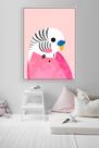 Quadro Calopsita Rosa - Animais - Tela Canvas com Moldura Flutuante em Vários Tamanhos - Artfine