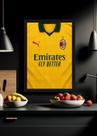 Quadro Camisa AC Milan 2025-26 Com Vidro e Moldura Preta Tamanho:21cm x 30cm (A4) Quadro Camisa AC Milan 2025-26 Com Vidro e Moldura Preta Tamanho:21cm x 30cm (A4)
