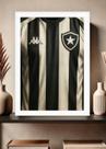 Quadro Camisa Botafogo 2020 Com Vidro e Moldura Branca Tamanho:21cm x 30cm (A4) Quadro Camisa Botafogo 2020 Com Vidro e Moldura Branca Tamanho:21cm x 30cm (A4)