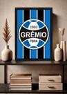 Quadro Campeão Grêmio com Vidro e Moldura Preta Quadro Campeão Grêmio com Vidro e Moldura Preta