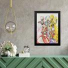 Quadro Candomblé Orixás Mulheres Reunidas 33x24cm - com vidro