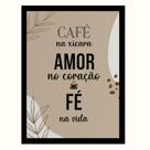 Quadro cantinho do"Café na xicara,Amor no coração,Fé na Vida Quadro cantinho do"Café na xicara,Amor no coração,Fé na Vida