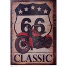 Quadro Canva Motorcycle Red/Classic/Route 66/Motocicleta