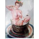 Quadro Canva Pinup Unknown Model Redhead / Pinup Modelo Ruiva Desconhecida