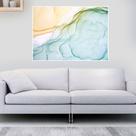 Quadro Canvas Ab Marmorizado Esverdeado 50x70