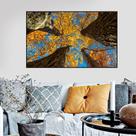 Quadro Canvas Árvore Amarela 60x90