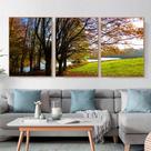 Quadro Canvas Ávore e Rio 70x50 Quadro Canvas Ávore e Rio 70x50