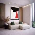Quadro Canvas Bauhaus Divine 90x60cm Mold Branca