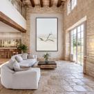 Quadro Canvas Branco Galho Seco Areia 70x50cm Mold Branca Quadro Canvas Branco Galho Seco Areia 70x50cm Mold Branca