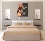 Quadro Canvas Decorativo Leão Frase Motivacional 80x100cm