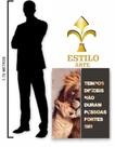 Quadro Canvas Decorativo Leão Frase Motivacional 80x100cm