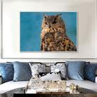 Quadro Canvas Decorativo para Sala Coruja 50x70