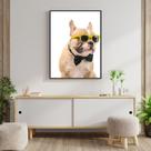 Quadro Canvas Decorativo para Sala Dog 90x70