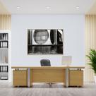 Quadro Canvas Edifício e Lago 50x70