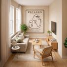 Quadro Canvas Everything ImagineIs Real 60x40cm Mold Preta