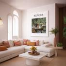 Quadro Canvas Golden Hour 70x50cm Mold Branca